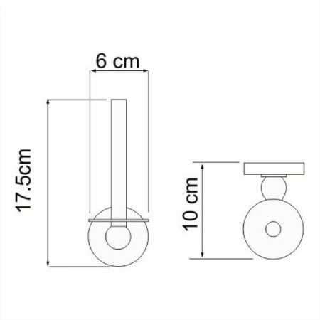Держатель туалетной бумаги WasserKraft K-85097/K-69097/K-77097